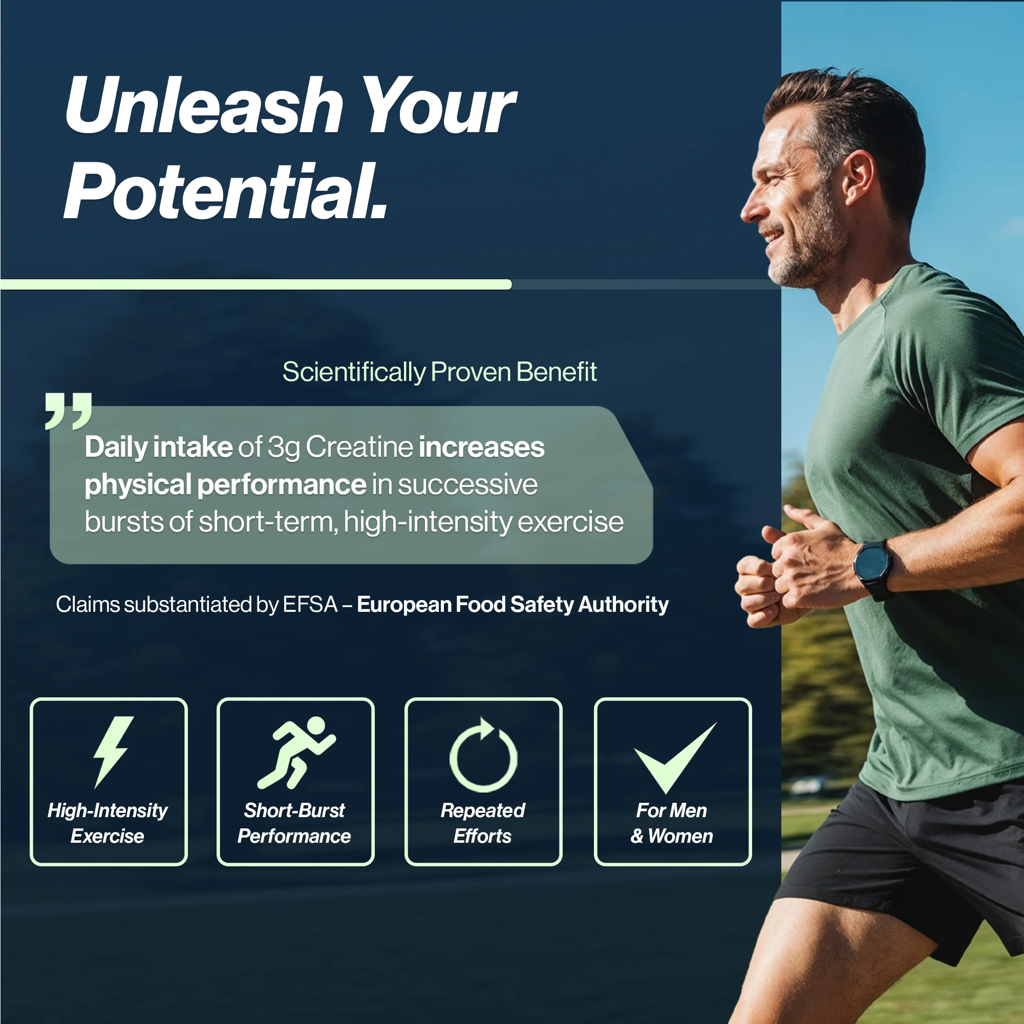 4 HIM & HER Creatine Monohydrate Powder 100% Pure Micronised Creatine 500g - Image 7
