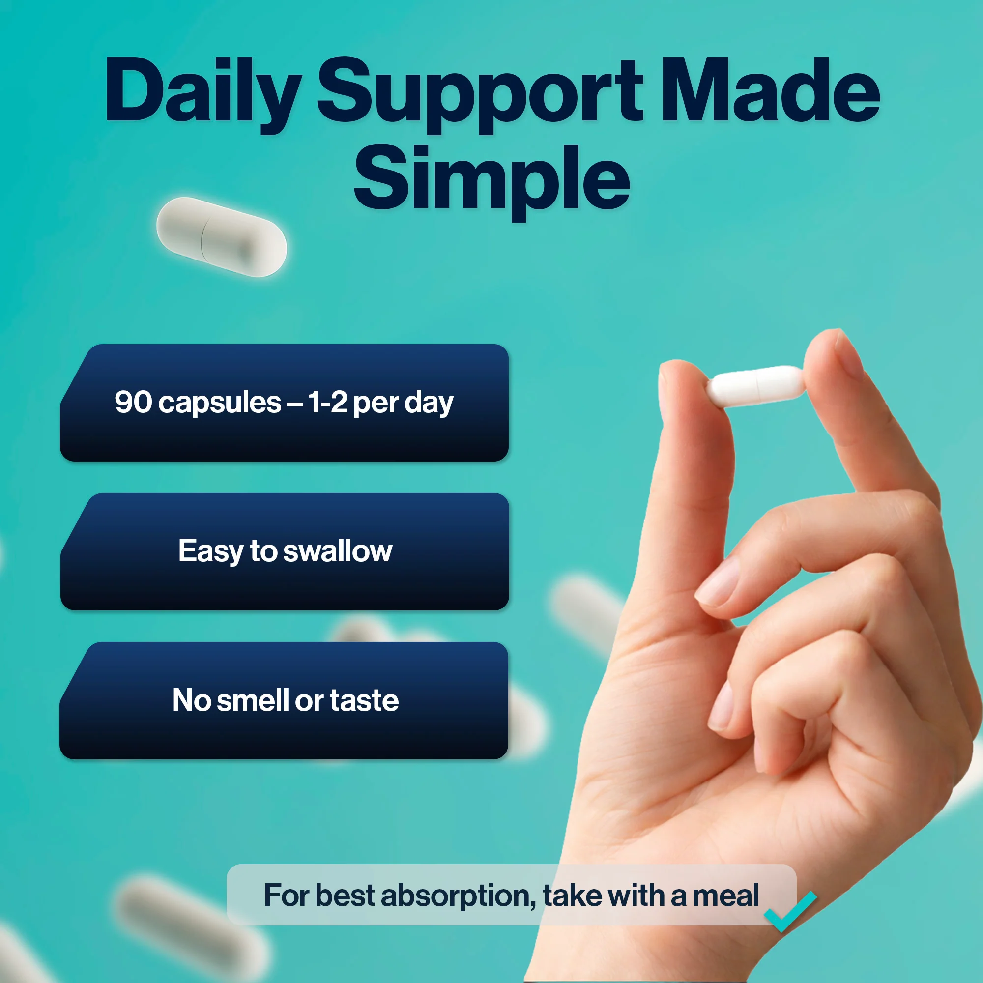 4 HIM & HER Magnesium Glycinate 3in1 Complex with Citrate & Malate 90 Capsules - Image 5