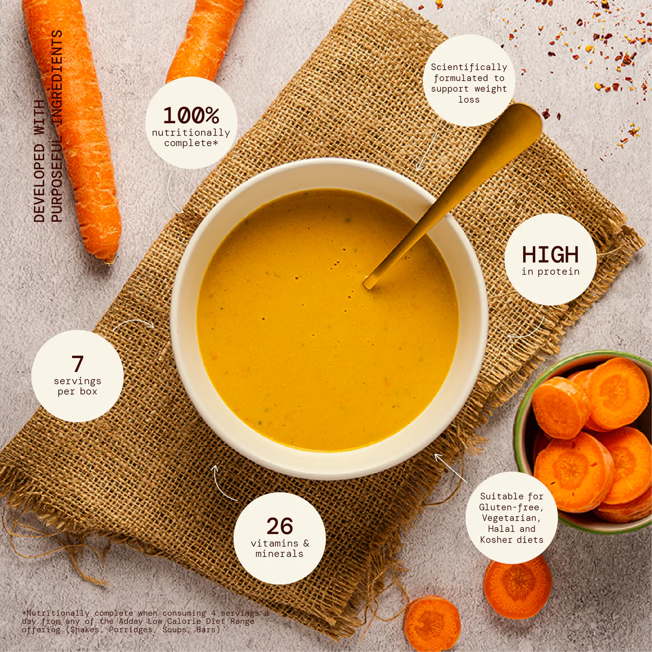 Adday Spicy Carrot Soup 7 Sachets - Image 3