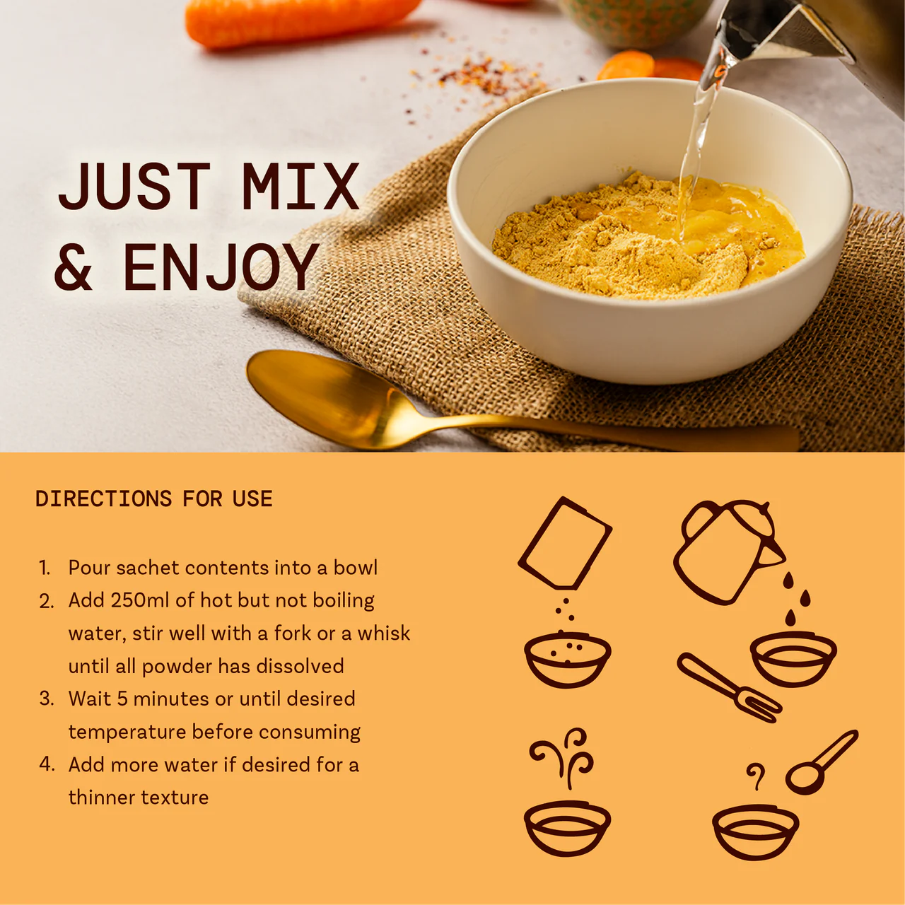 Adday Spicy Carrot Soup 7 Sachets - Image 4