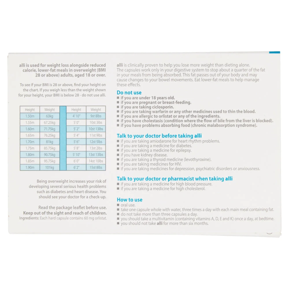 Alli Capsules - 84 Pack - Image 2