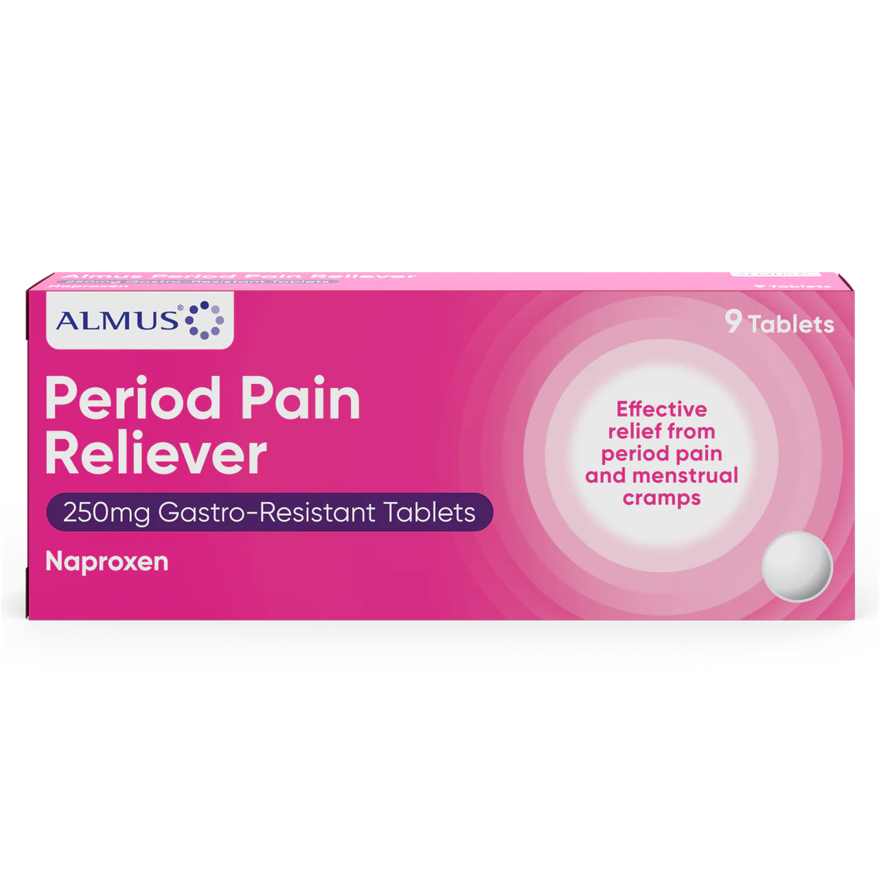 Almus Period Pain Reliever 250mg Tablets