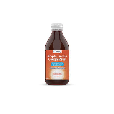 Almus Simple Linctus Cough Relief 125mg/5ml Oral Solution 200ml