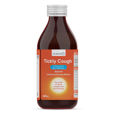 Almus Tickly Cough 0.75g/5ml Oral Solution 200ml