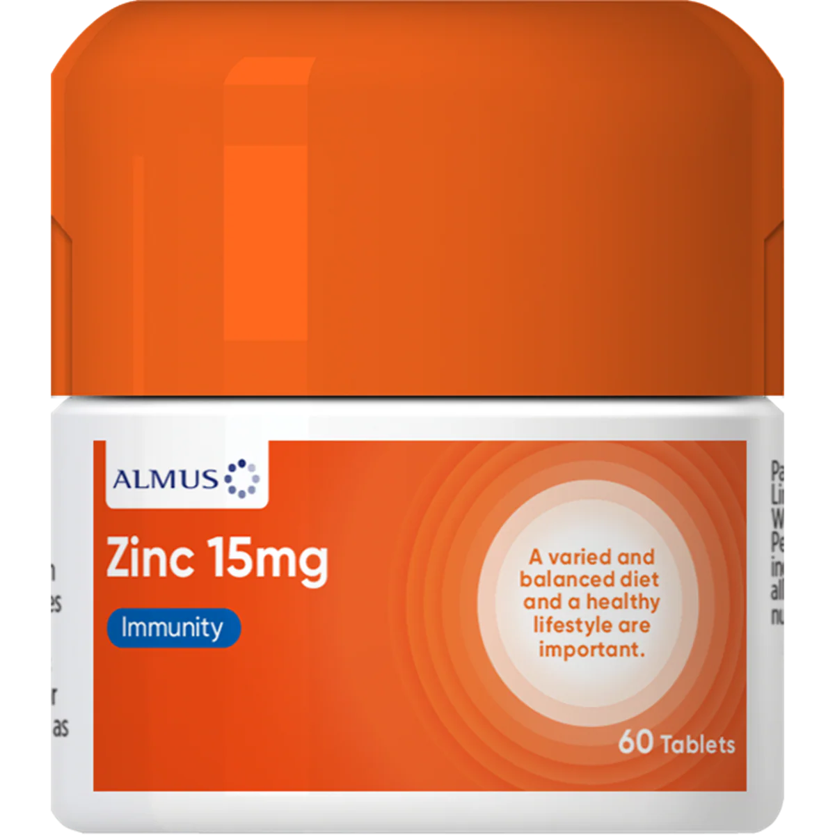 Almus Zinc 15mg Supplement 60 Tablet