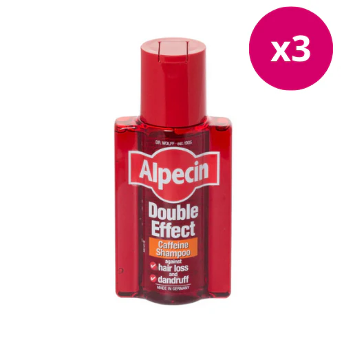 Alpecin Double Effect Caffeine Shampoo x 3