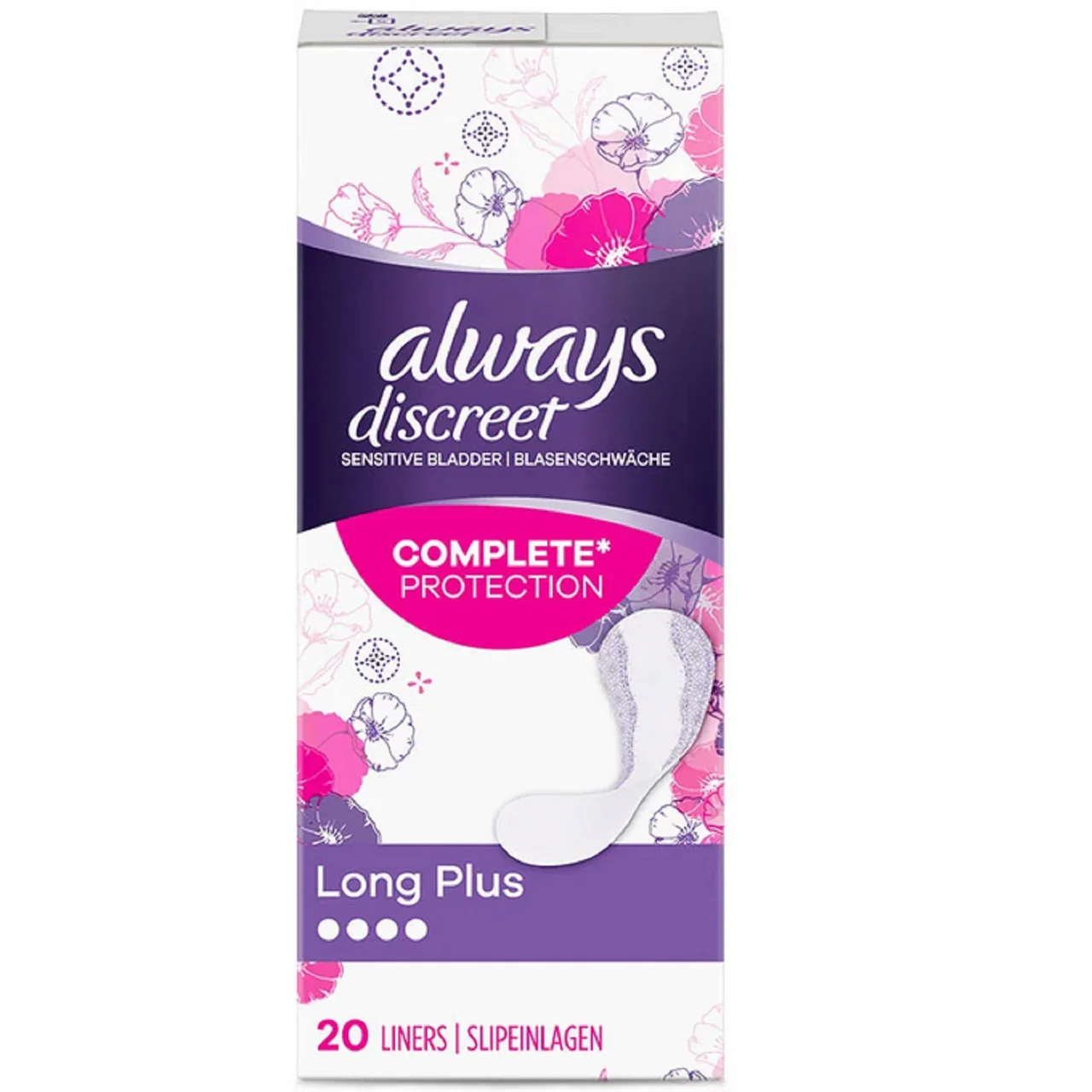 Always Discreet Liners Plus 20s