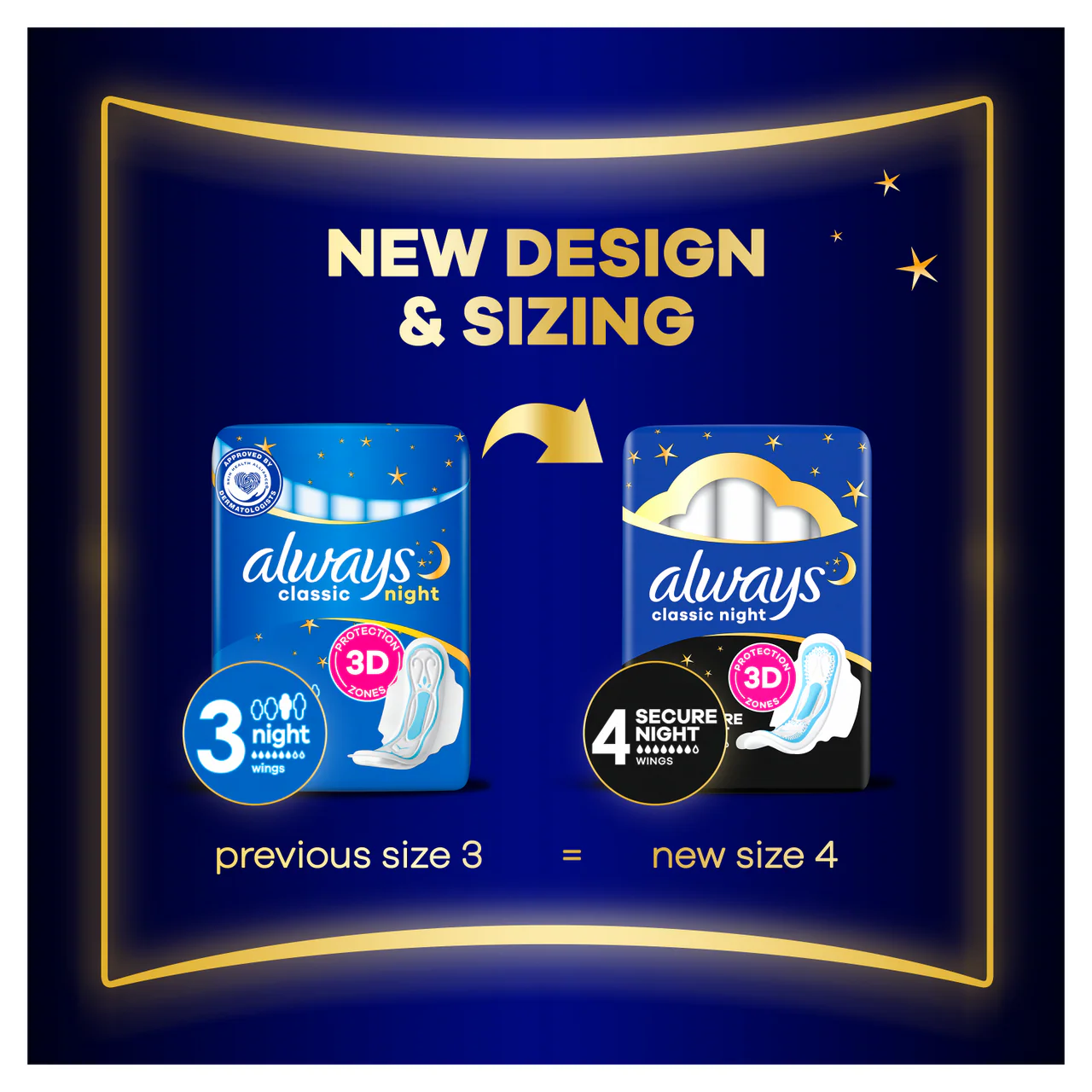 Always Maxi Classic Sanitary Towels with Wings Normal 8 Pads - Image 5