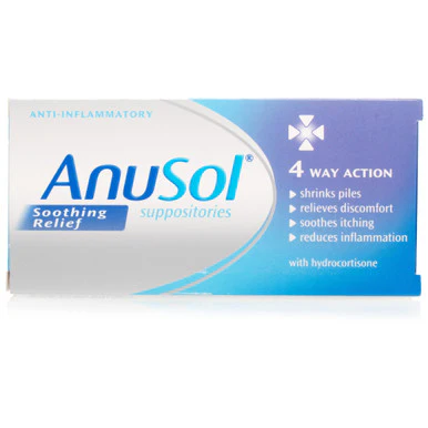Anusol Soothing Relief Suppositories for Hemorrhoids and Piles Treatment 12 Pack