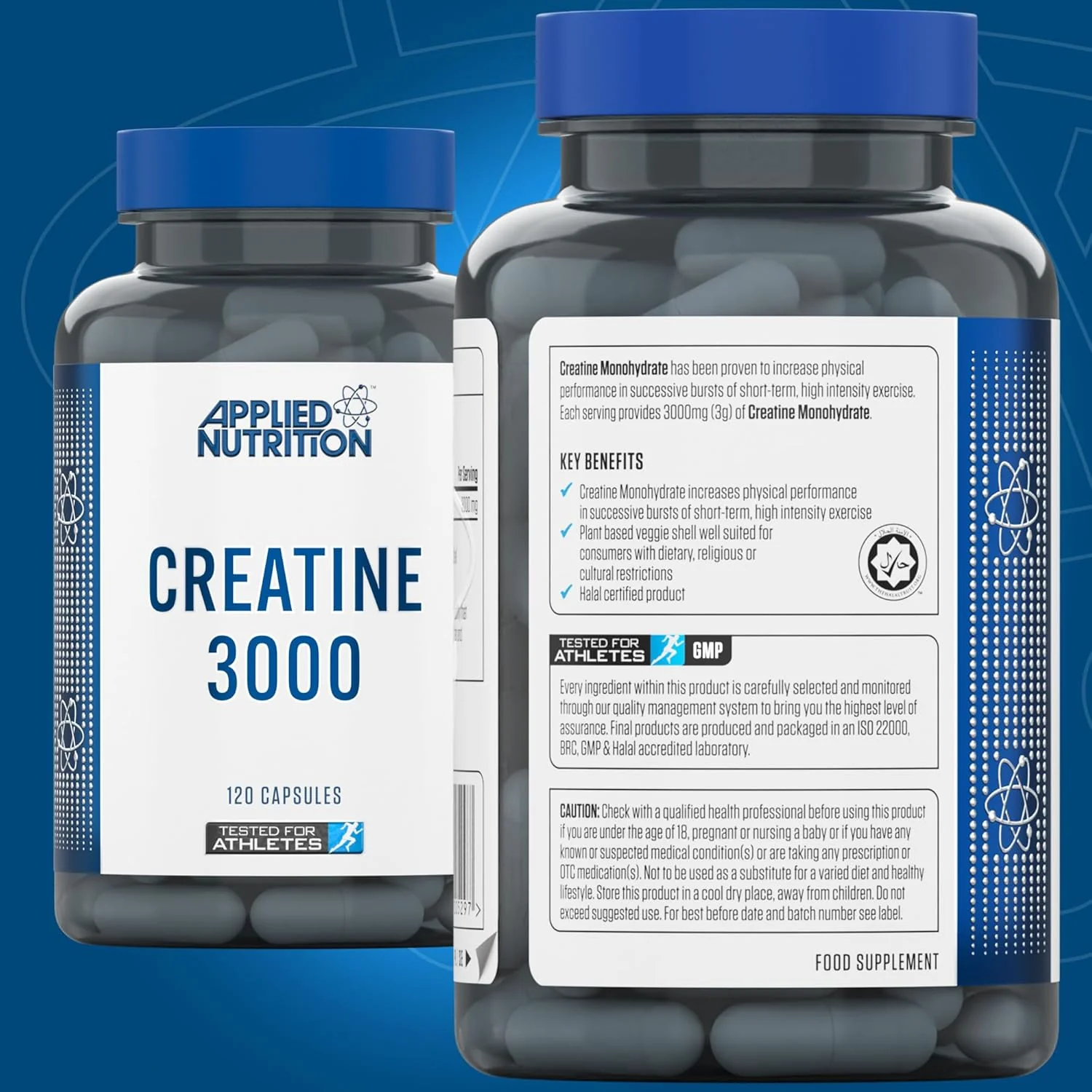 Applied Nutrition Creatine 3000 - 120 Capsules - Image 4