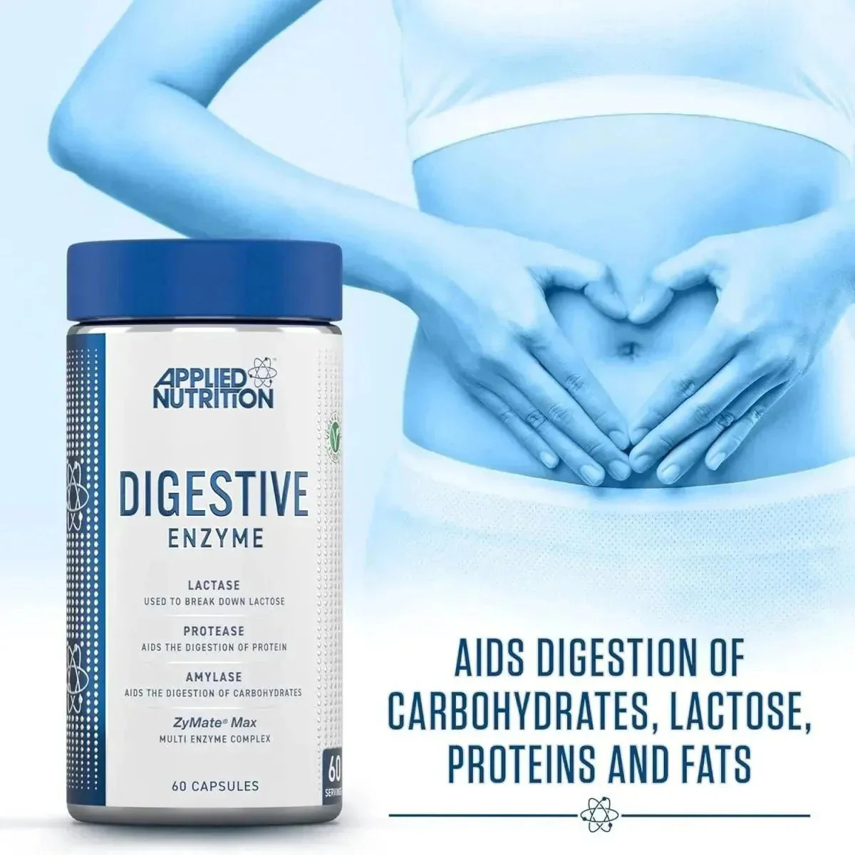 Applied Nutrition Digestive Enzyme 60 Capsules - Image 3