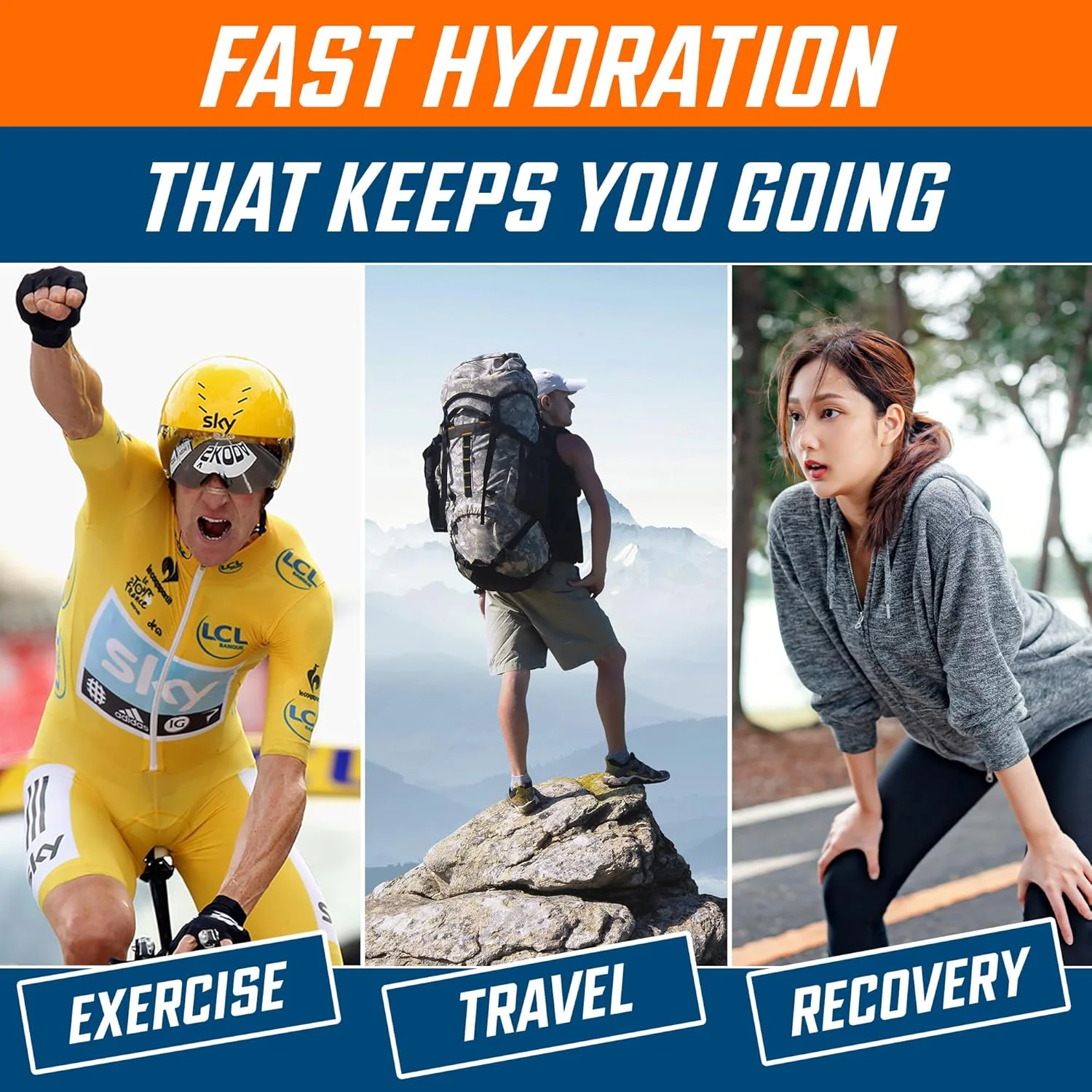 Applied Nutrition Endurance Hydration Electrolyte Tablets Orange  20 x 4g tablets - Image 5