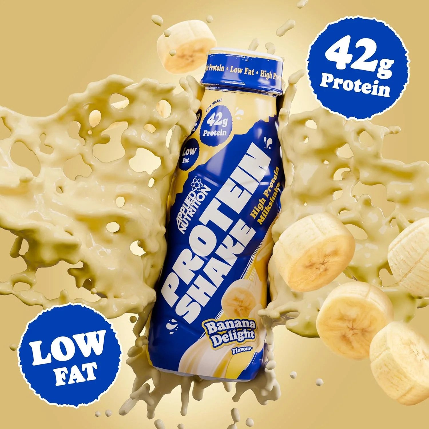 Applied Nutrition High Protein Shake Ready To Drink Banana Delight 500ml x 8 - Image 3