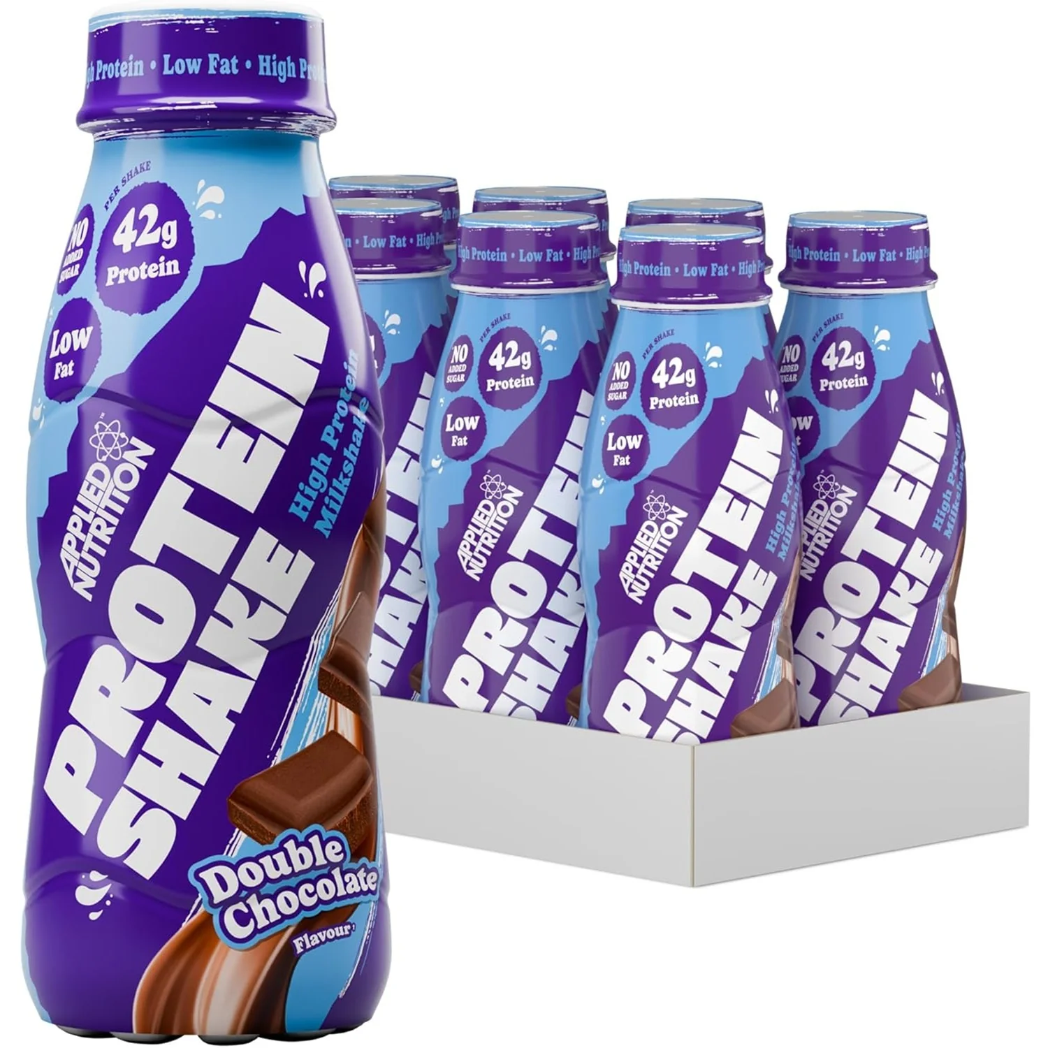 Applied Nutrition High Protein Shake Ready To Drink Double Chocolate 500ml x 8