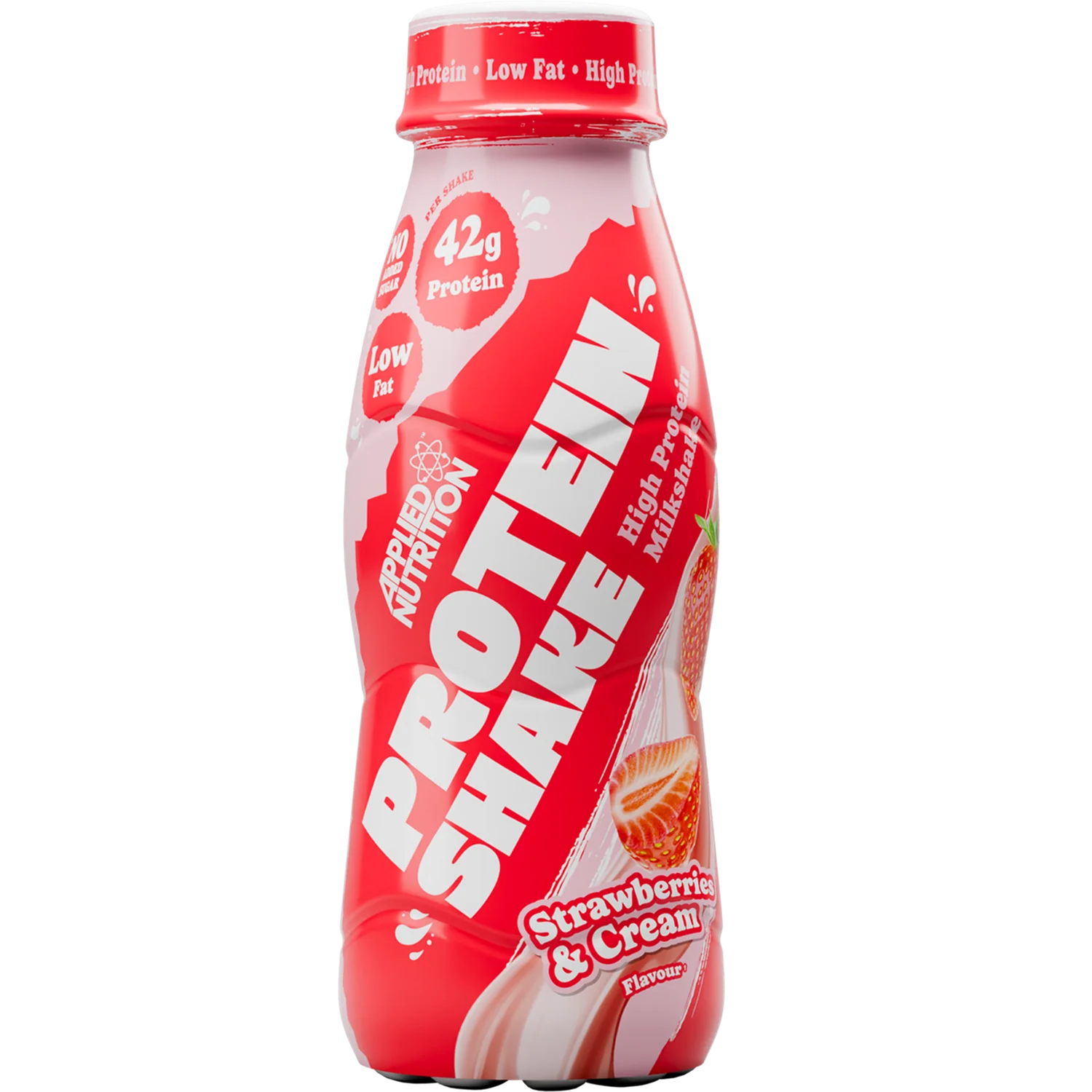 Applied Nutrition High Protein Shake Ready To Drink Strawberries & Cream 500ml x 8 - Image 2