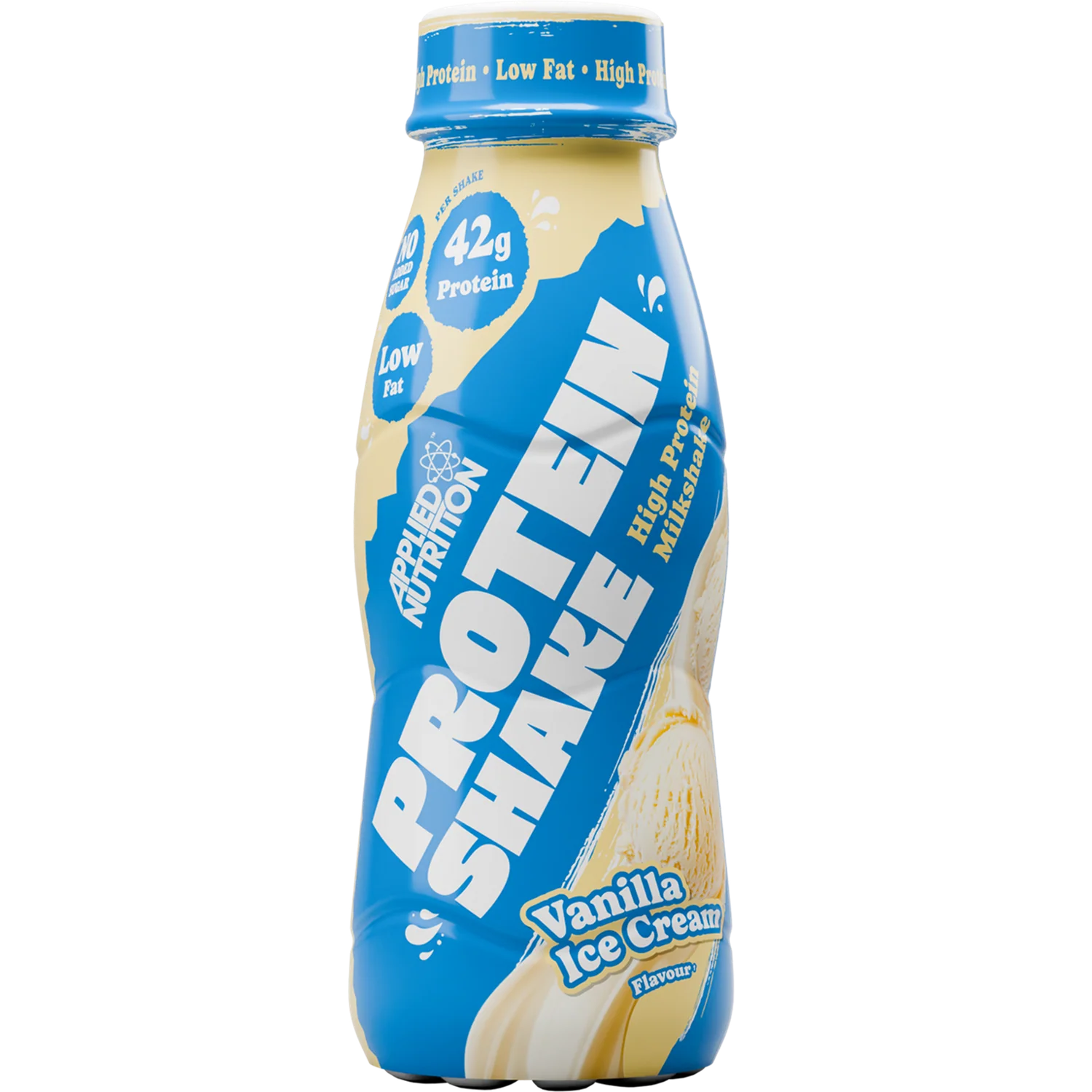 Applied Nutrition High Protein Shake Ready To Drink Vanilla Ice Cream 500m x 8 - Image 2