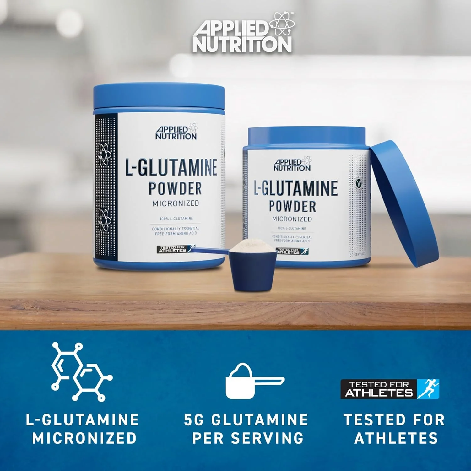 Applied Nutrition L Glutamine Powder Unflavoured 250g - Image 5