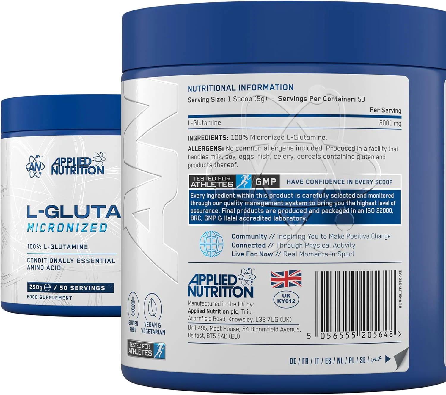 Applied Nutrition L Glutamine Powder Unflavoured 250g - Image 7