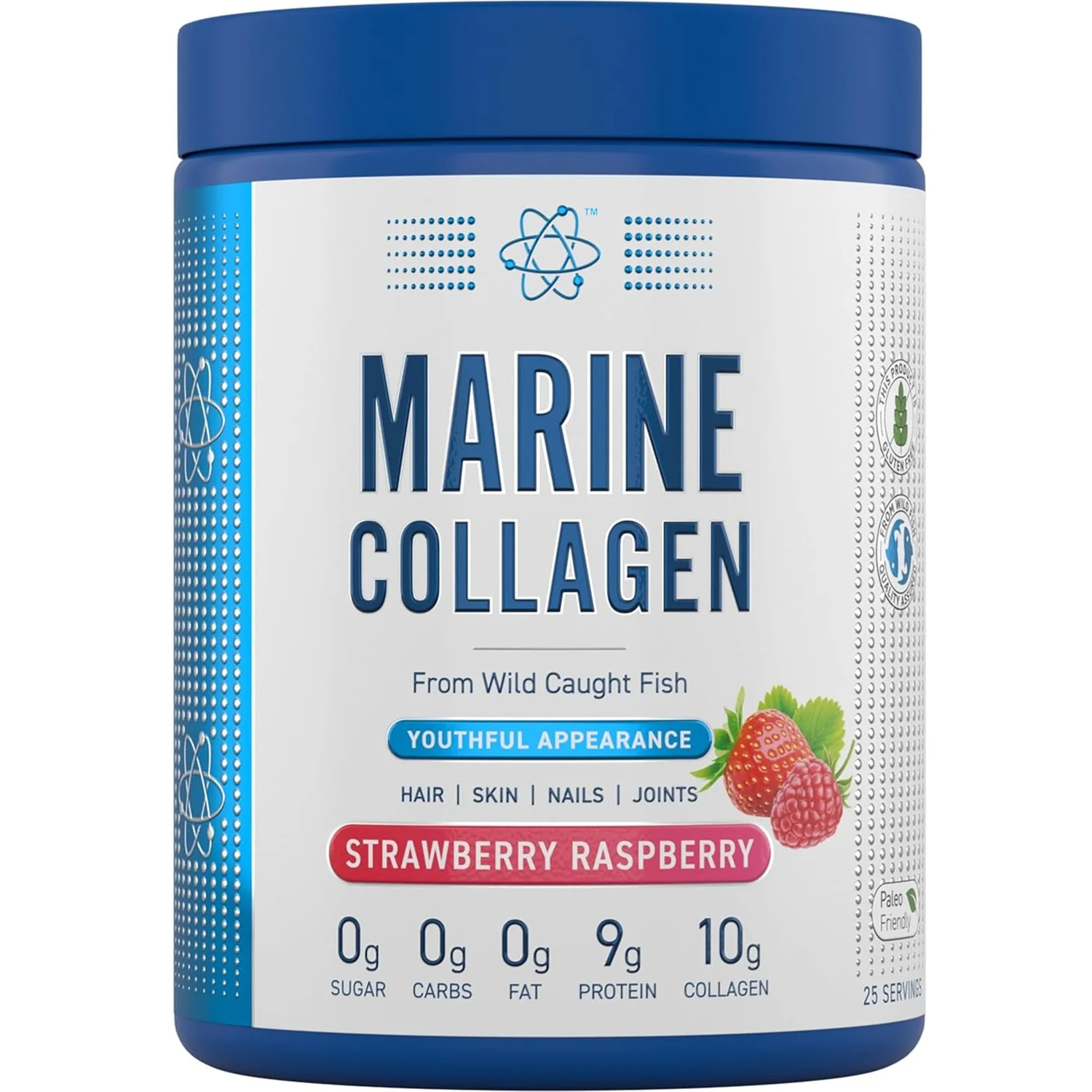 Applied Nutrition Marine Collagen Powder Strawberry & Raspberry Flavour 300g