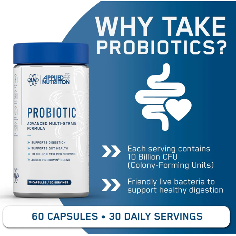 Applied Nutrition Probiotic Advanced Multi Strain Formula 60 Capsules - Image 2
