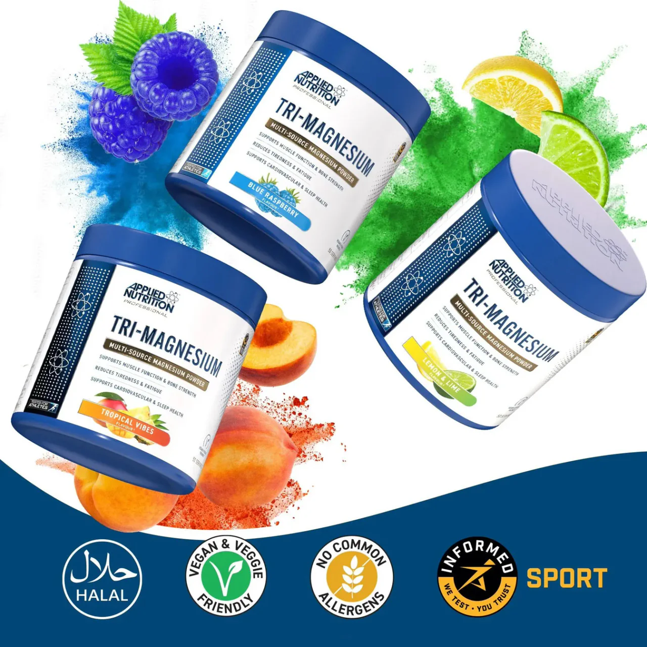 Applied Nutrition Tri Magnesium Powder Lemon & Lime Flavour 200g - Image 6