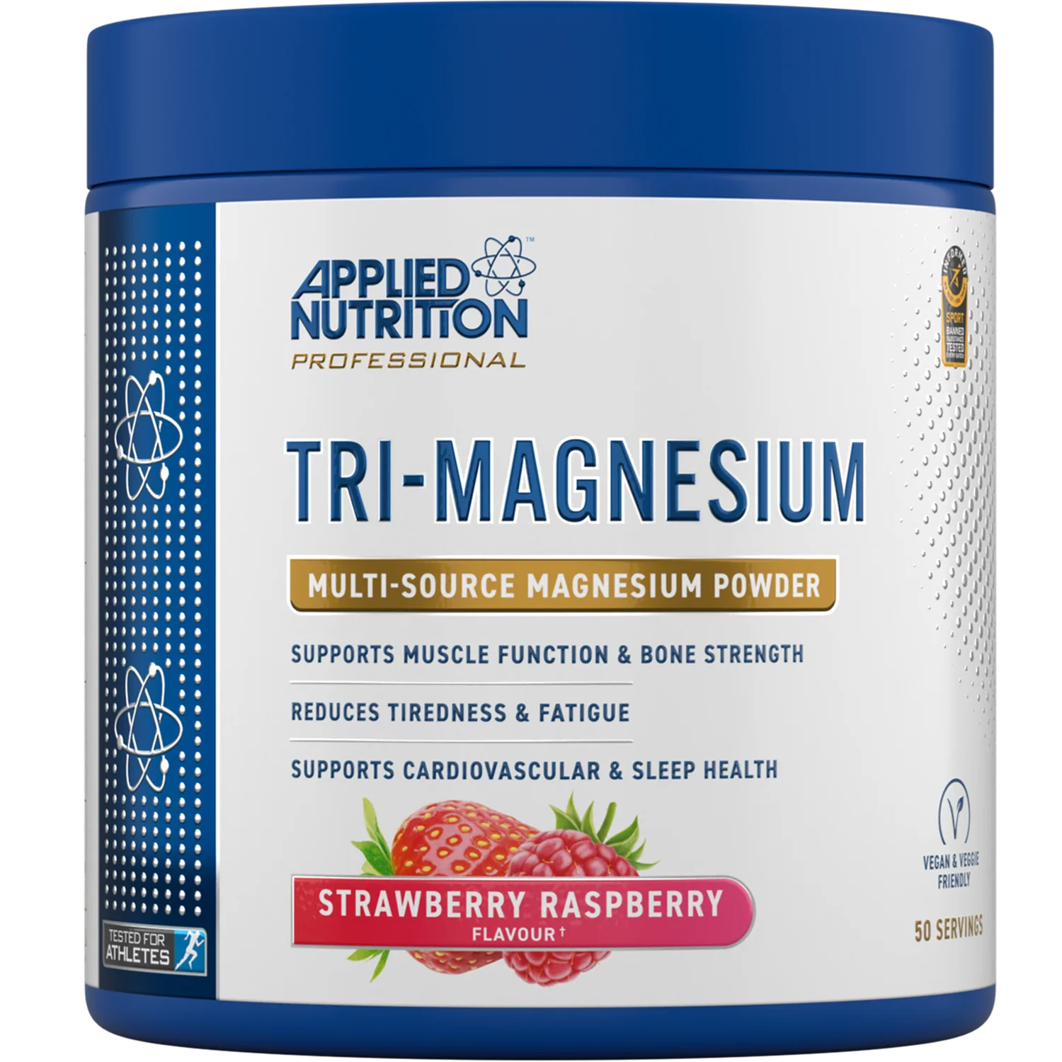 Applied Nutrition Tri Magnesium Powder Strawberry Raspberry Flavour 200g
