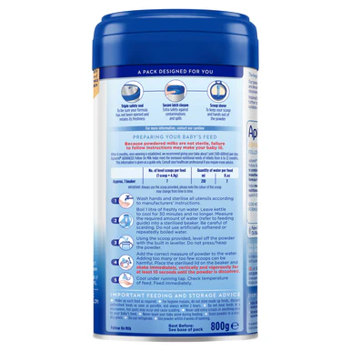 Aptamil Advanced 2 Follow On Baby Milk Formula Powder 6-12 Months 800g - Image 3