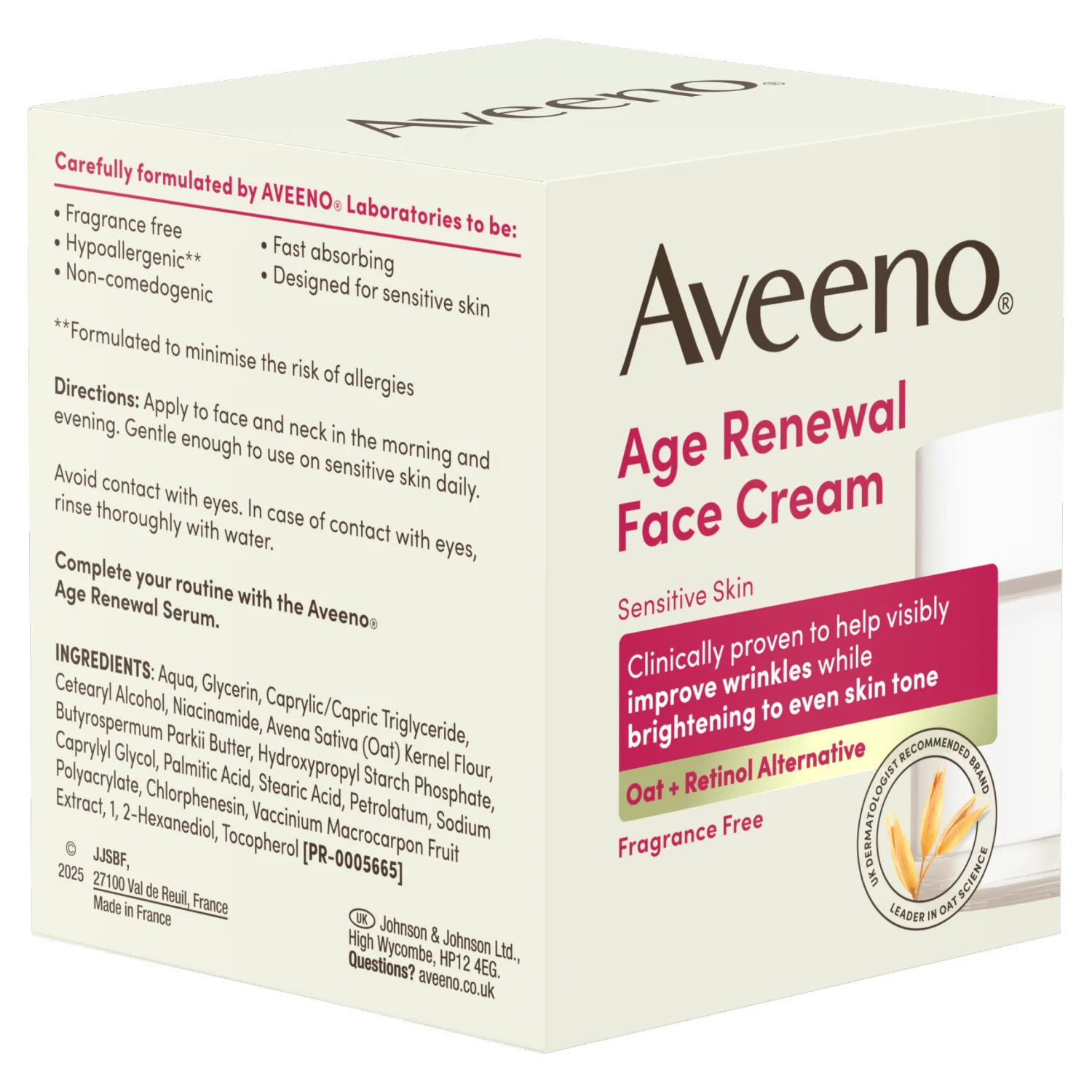 Aveeno Age Renewal Face Cream Retinol Alternative 50ml - Image 3