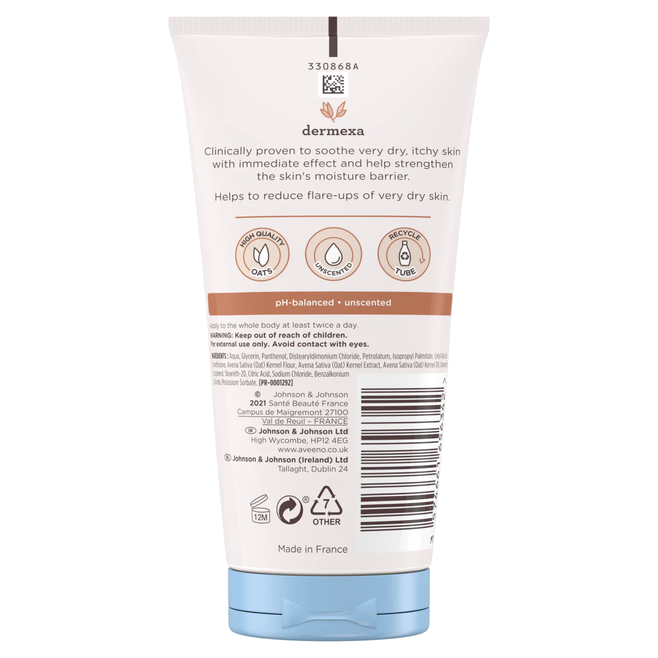 Aveeno Baby Dermexa Emollient Cream Lotion 150 - Image 3