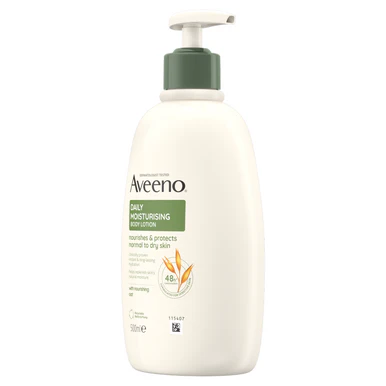 Aveeno Daily Moisturising Body Lotion Moisturiser Sensitive Skin 500ml - Image 8