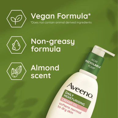 Aveeno Daily Moisturising Creamy Oil Almond 300ml - Image 3