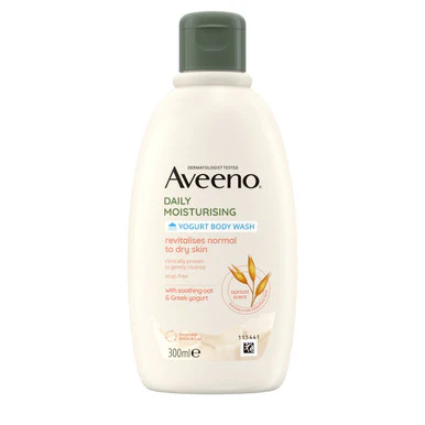 Aveeno Daily Moisturising Yogurt Body Wash With Apricot & Honey 300ml