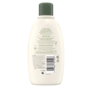 Aveeno Daily Moisturising Yogurt Body Wash With Apricot & Honey 300ml - Image 2