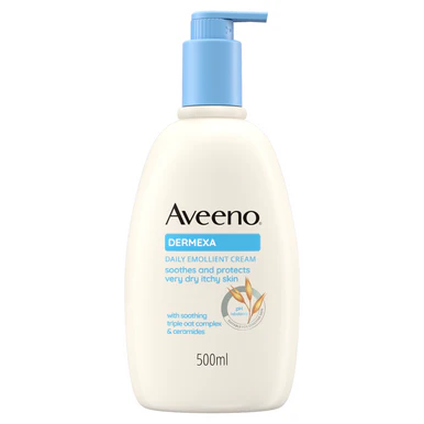 Aveeno Dermexa Daily Emollient Cream Body Lotion 500ml