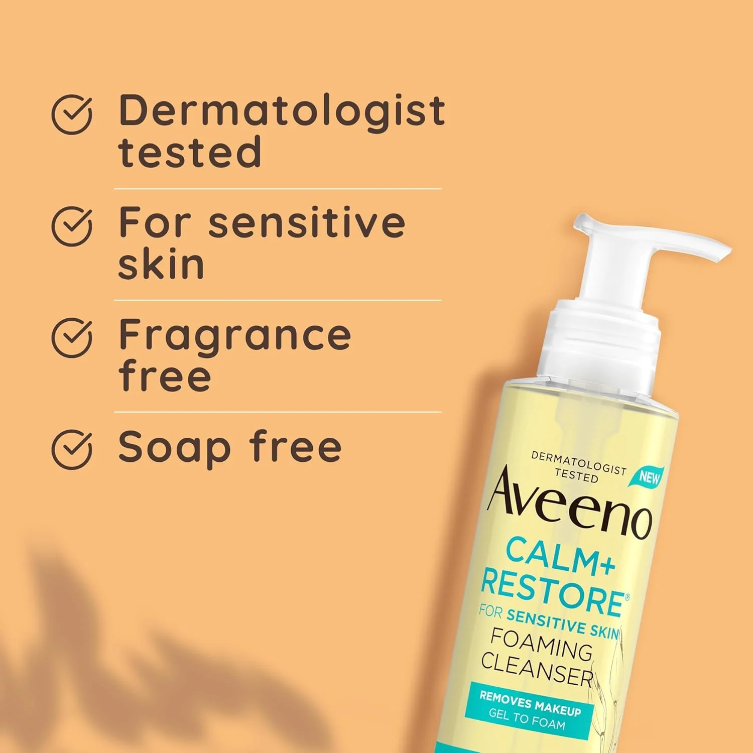 Aveeno Face Calm & Restore Foaming Cleanser 200ml - Image 6