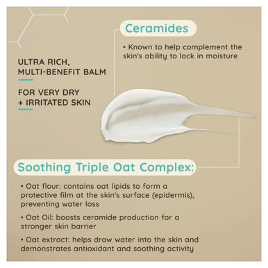 Aveeno Face Calm & Restore Ultra Rich Oat Cream Moisturiser 50ml - Image 6