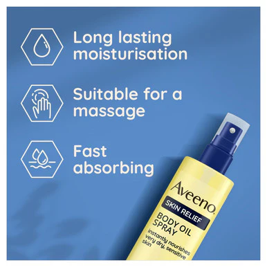Aveeno Skin Relief Body Oil Spray 200ml - Image 3