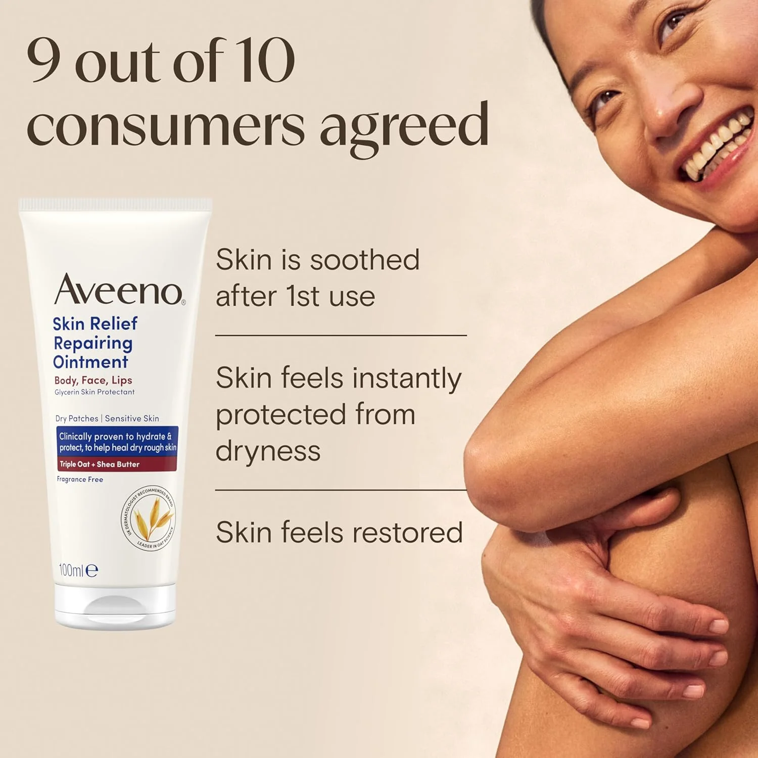 Aveeno Skin Relief Repairing Ointment 100ml - Image 5