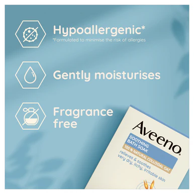 Aveeno Dermexa Soothing Bath Soak Unscented Sachets 8 x 42g - Image 2