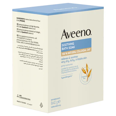 Aveeno Dermexa Soothing Bath Soak Unscented Sachets 8 x 42g - Image 5