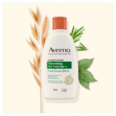 Aveeno Volumising Fresh Greens Scalp Soothing Conditioner 300ml - Image 4