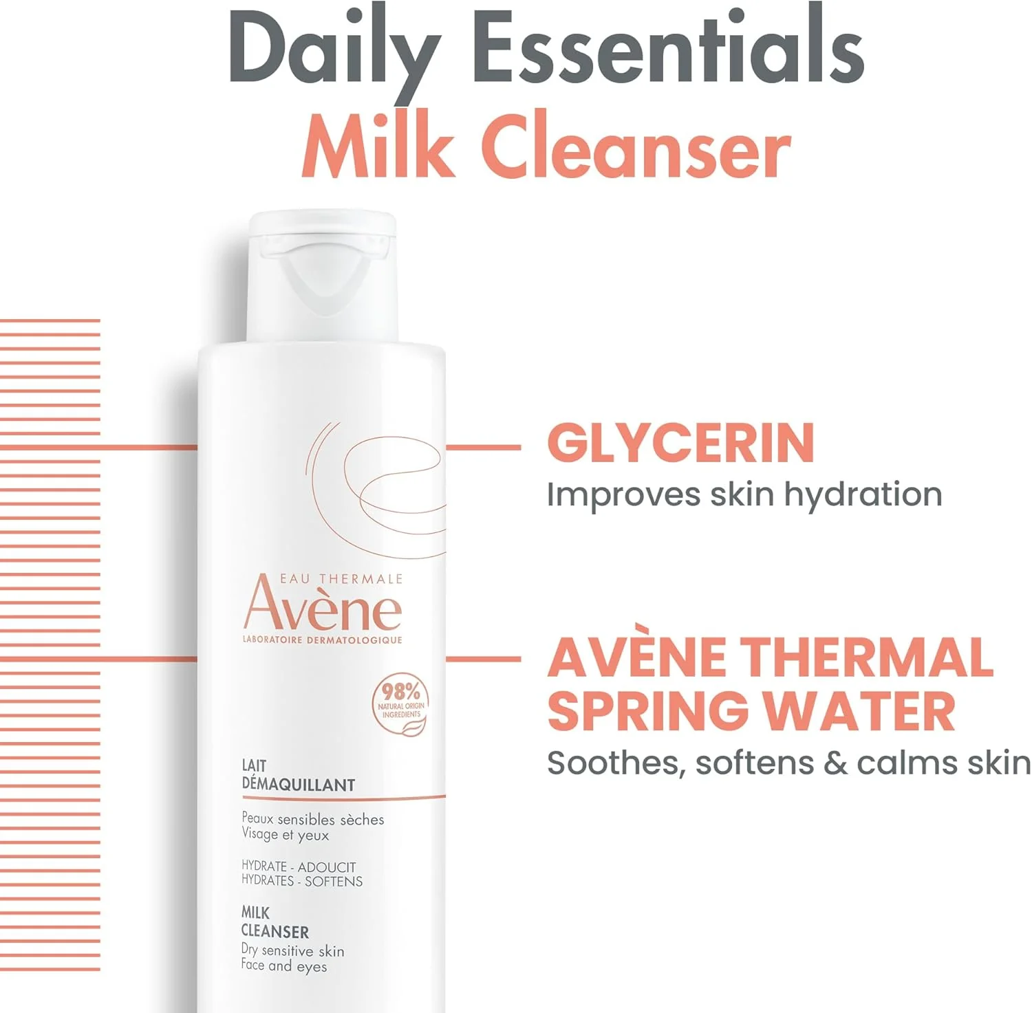 Avene Gentle Milk Cleanser 200ml - Image 5