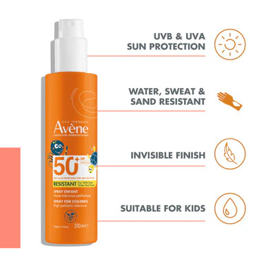 Avene Kids Sun Protection Spray SPF50+ - Image 3