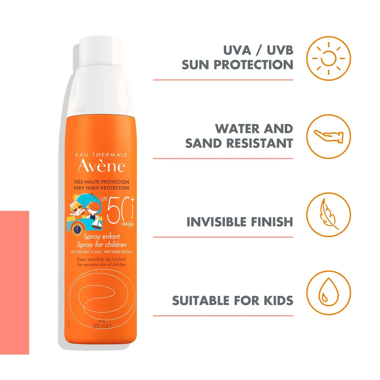 Avene Spray For Children SPF50+ 200ml - Image 3