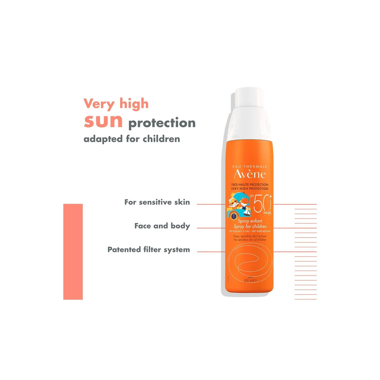 Avene Spray For Children SPF50+ 200ml - Image 4