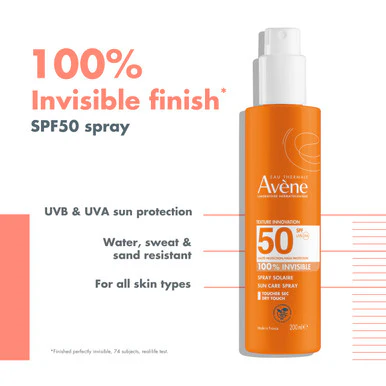 Avene Spray SPF50+ 200ml - Image 2