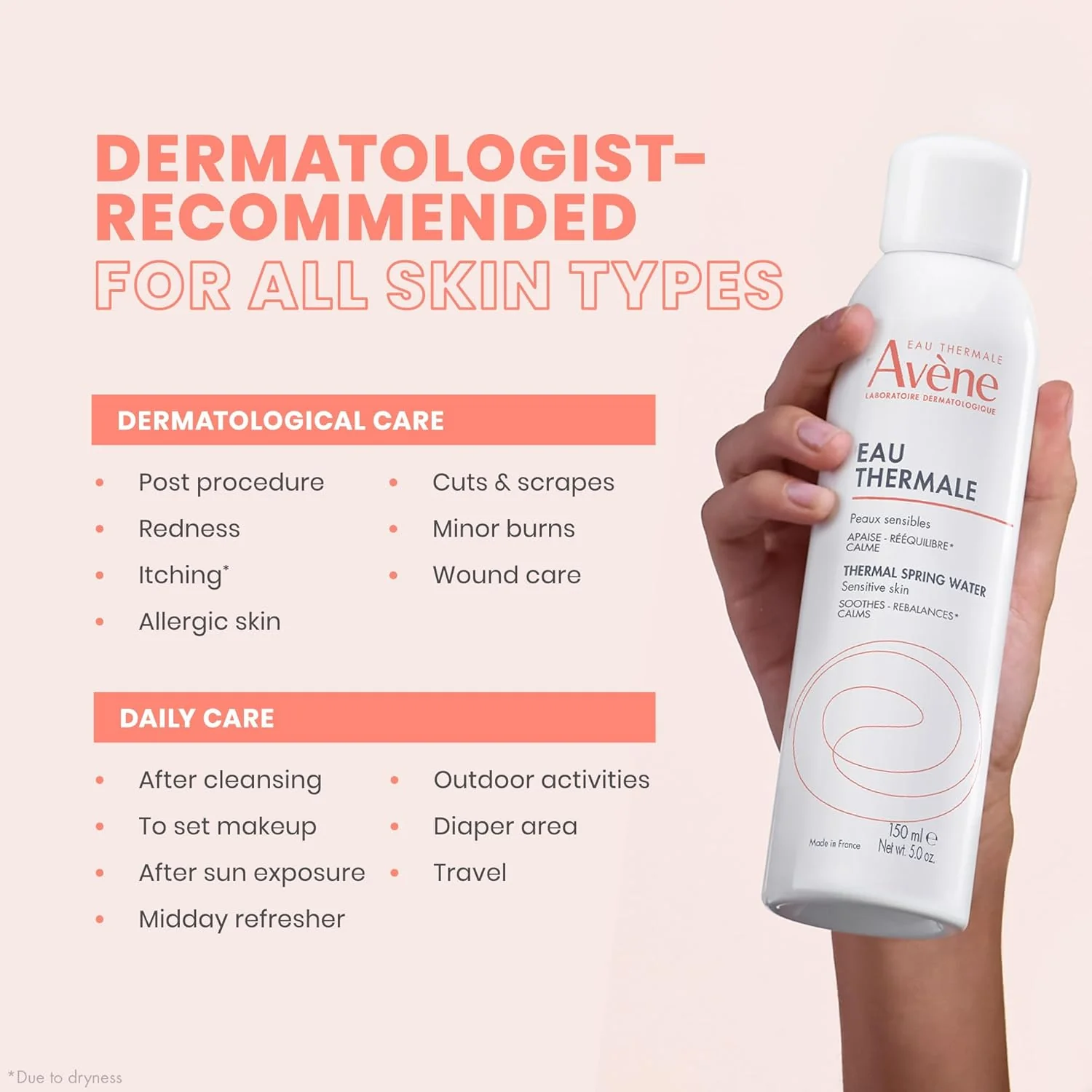 Avene Thermal Spring Water Spray 150ml - Image 6