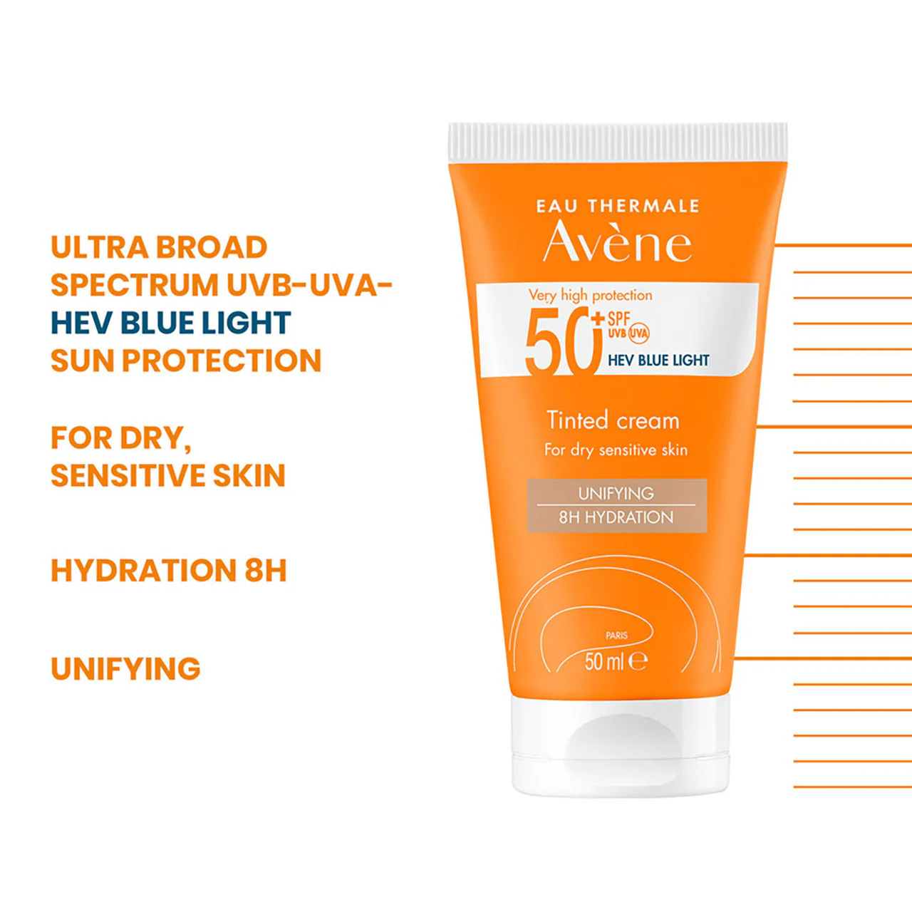 Avene Very High Protection Tinted Sun Cream SPF50+ for Dry Sensitive Skin 50ml - Image 2
