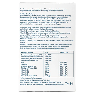 Balance Activ HerFlora Food Supplements 30 Capsules - Image 3
