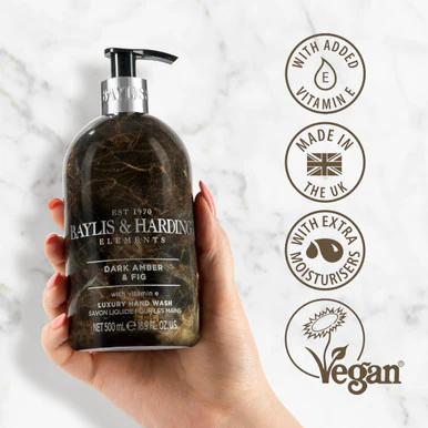 Baylis & Harding Elements Dark Amber & Fig Hand Wash 500ml - Image 3